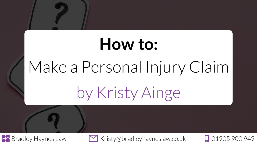 How to Make a Personal Injury Claim, by Kristy Ainge